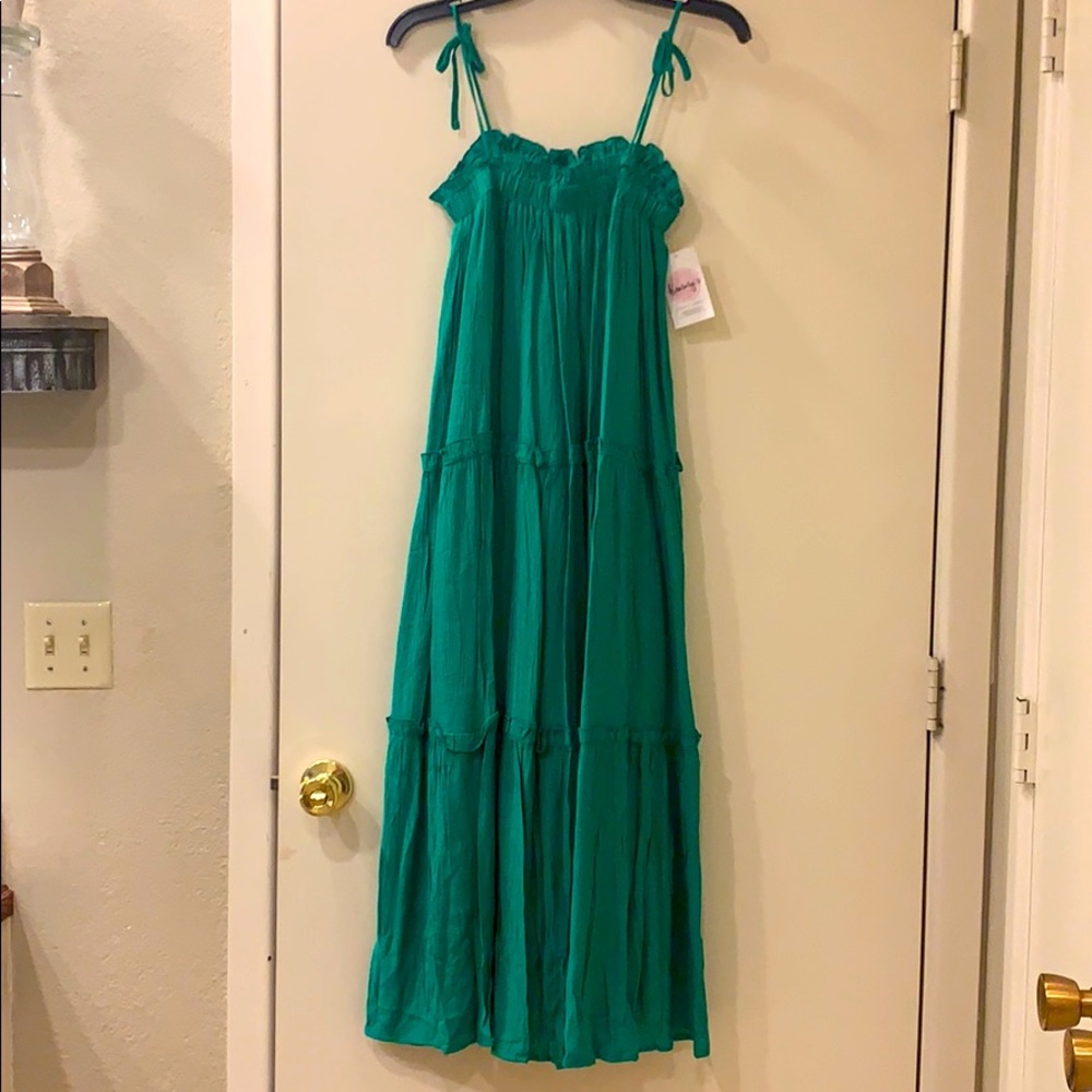 Emerald Maxi Dress. NWT